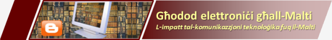 Għodod elettroniċi għall-Malti blog